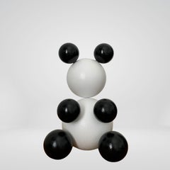 Panda Small Steel Bear Animal Abstract Sculpture