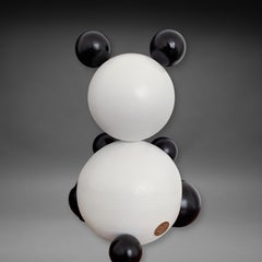 'Panda', Steel Bear Animal Abstract Sculpture