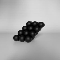 Shift Steel Black Sphere Abstract Sculpture