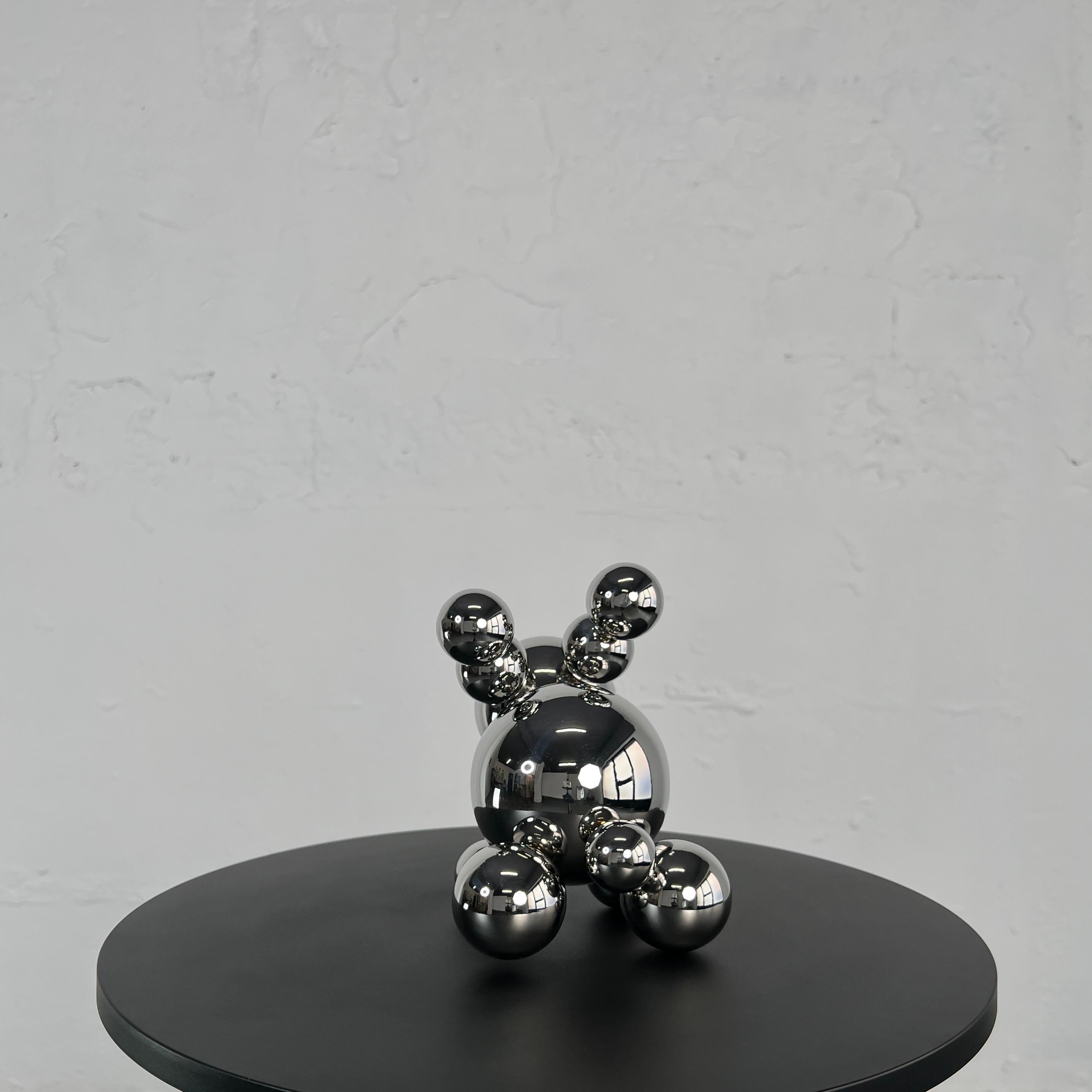 Stainless Steel Rabbit Bunny Robot 'Wait...' For Sale 3