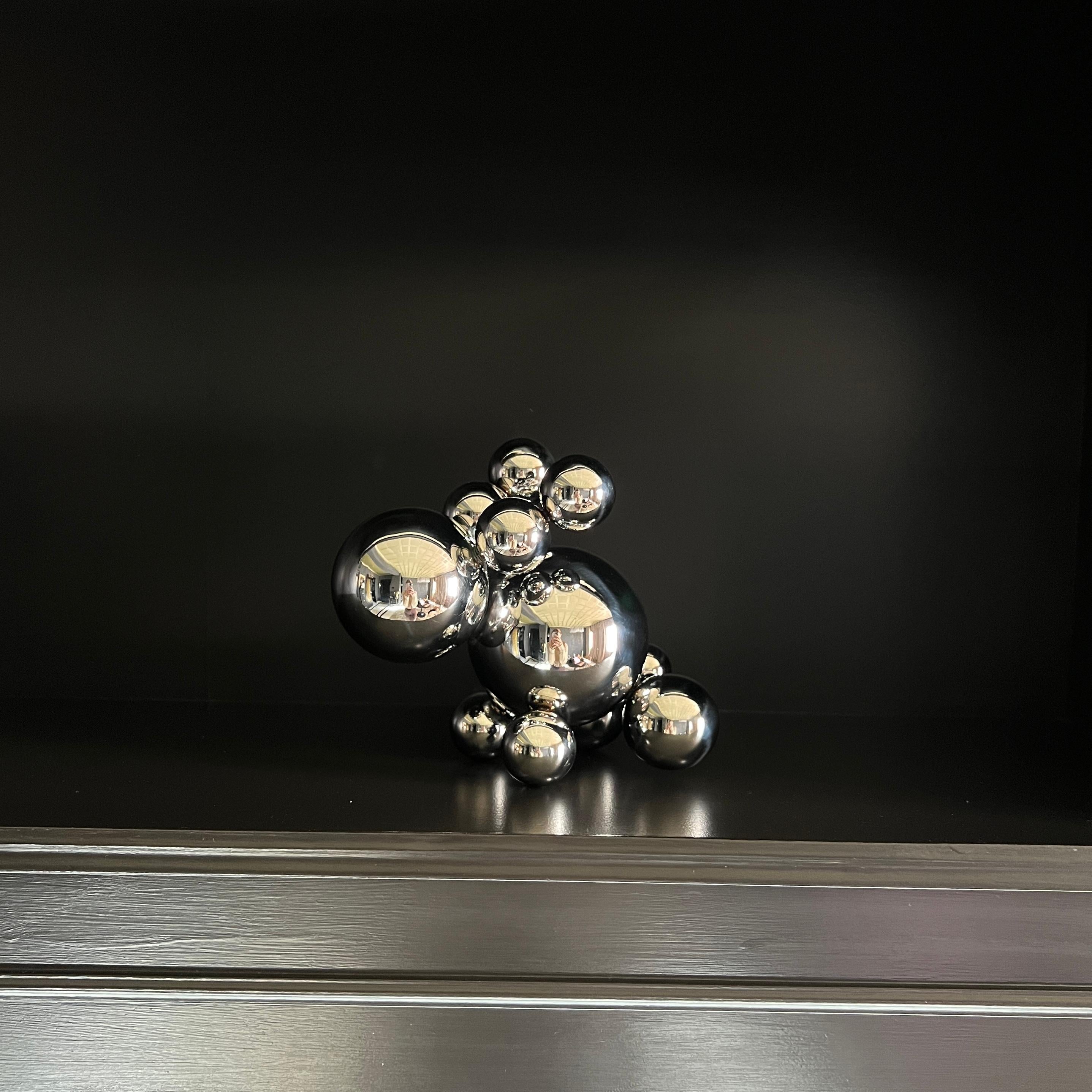 Stainless Steel Rabbit Bunny Robot 'Wait...' Minimalistic Art 2