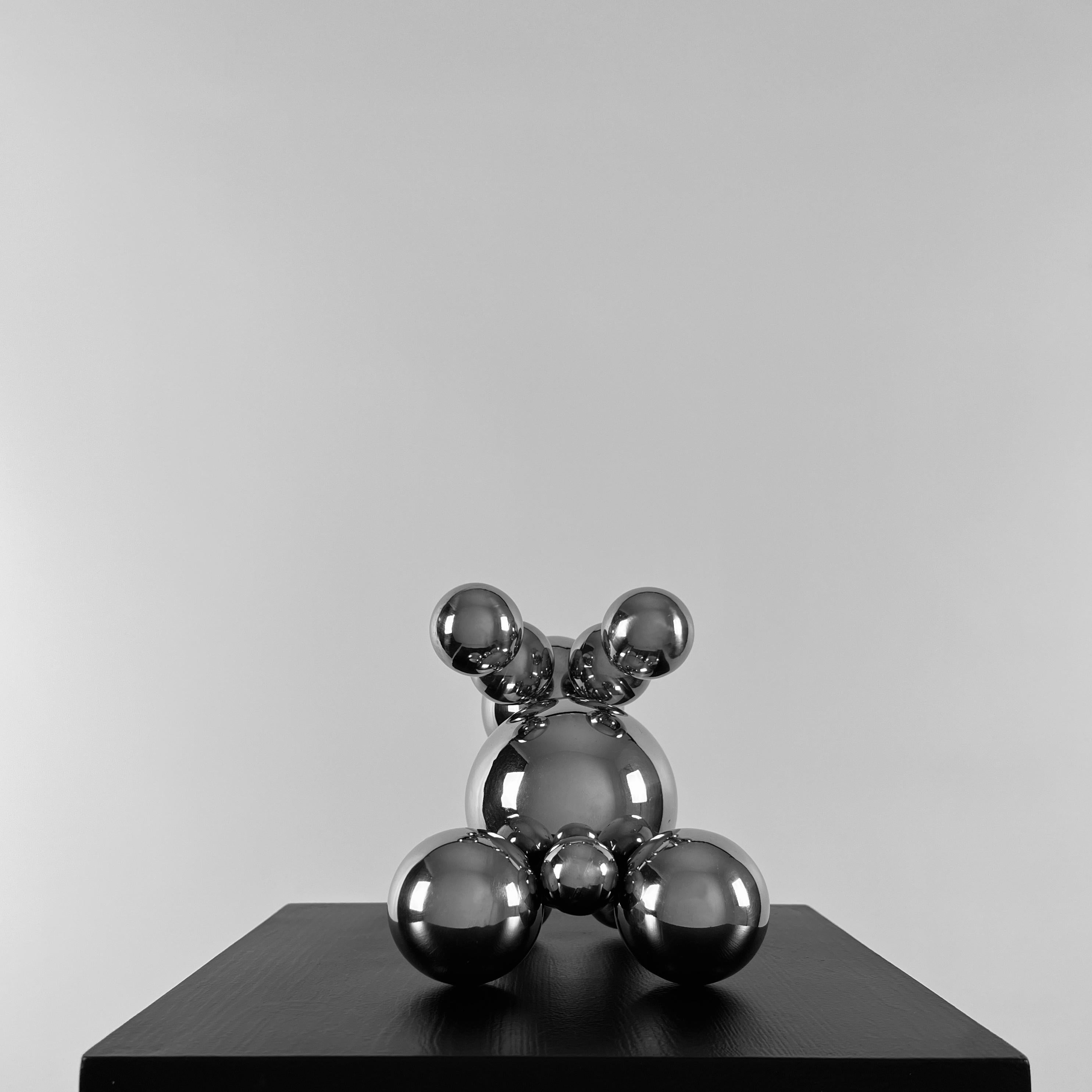 Stainless Steel Rabbit Robot Minimalistic Robot Sculpture 9