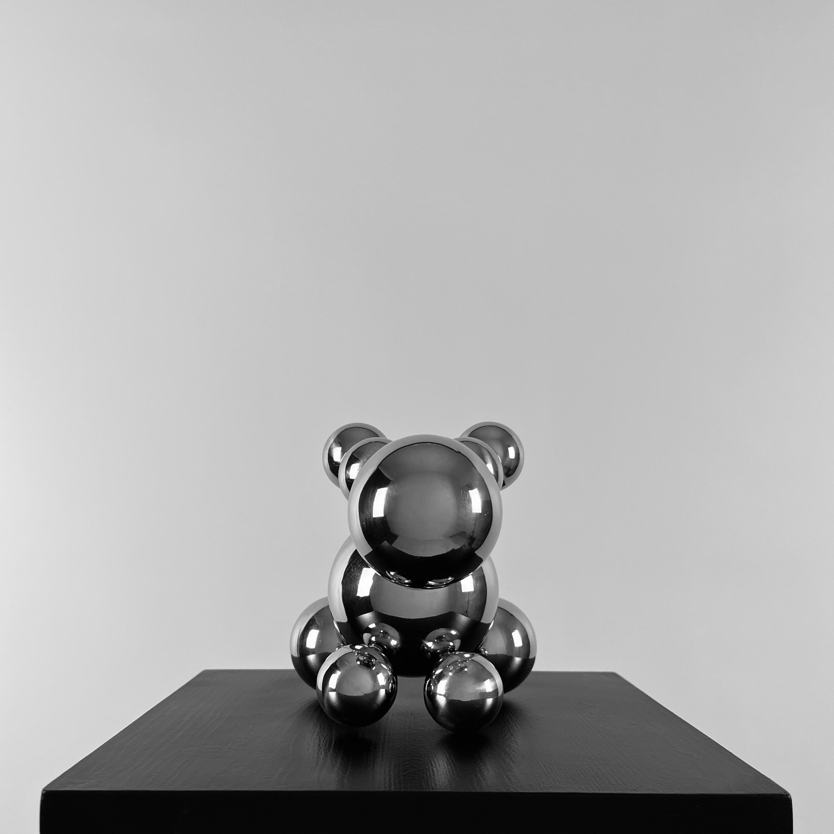Stainless Steel Rabbit Robot Minimalistic Robot Sculpture 6