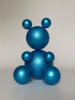 Steel BLUE BEAR Animal Abstract Sculpture