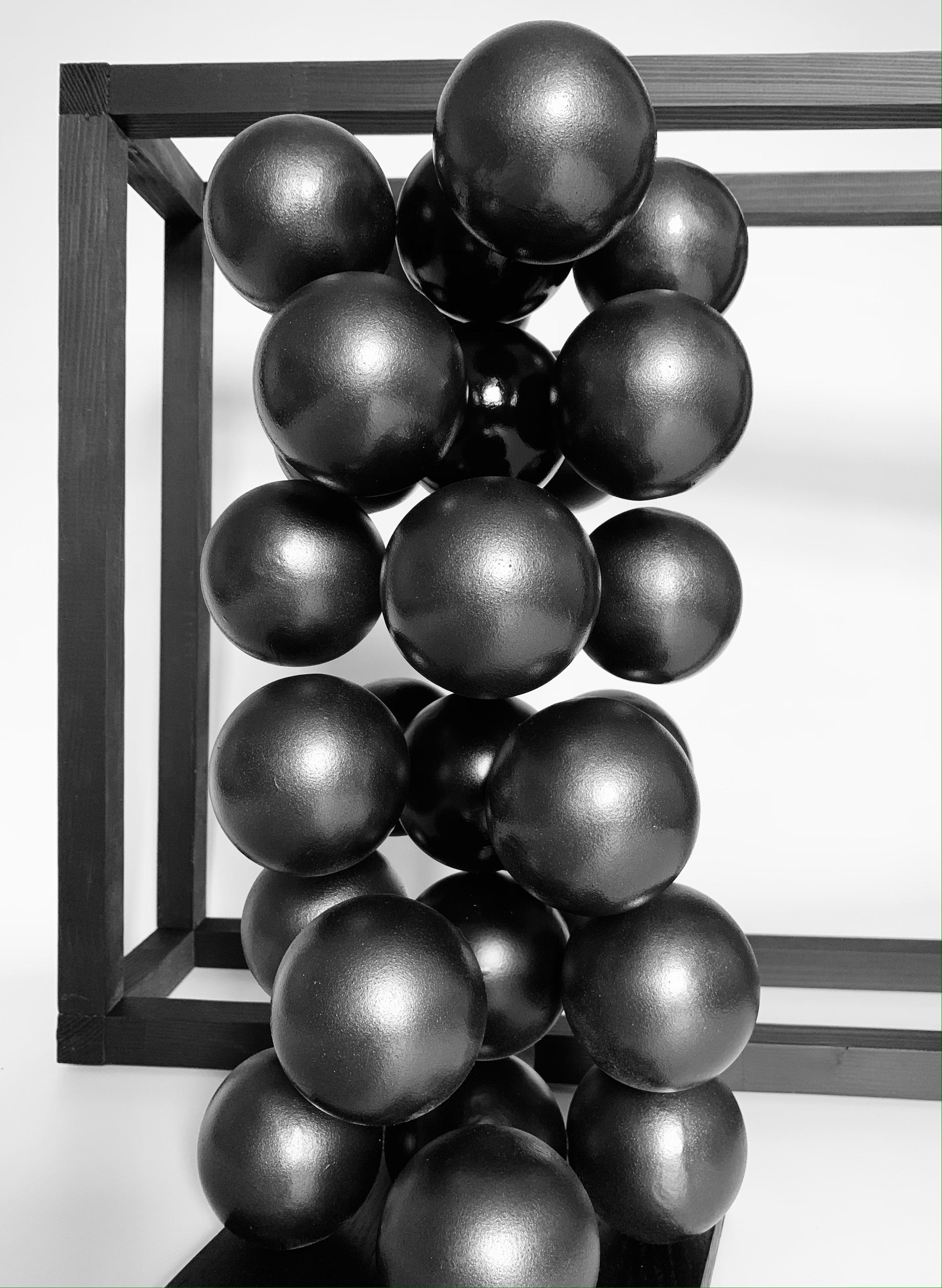 Made in Ukraine, 2020.

Black. Minimalistic. Abstract. Spheres: from molecules to planets. Look around: mono sphere or billions of small combinations of spheres - this all is our world.

Location and delivery from: Made in Ukraine