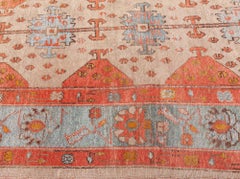 "Rosura" Modern Geometric Warm Tan Hand-Knotted Rug by Doris Leslie Blau