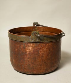 Rosy Copper Log Bucket