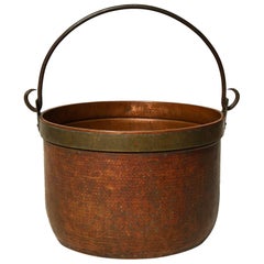 Rosy Copper Log Bucket