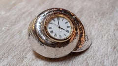 Conchiglia argentata Rosy Top con orologio di Creel and Gow