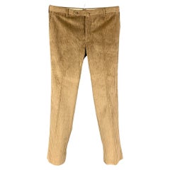 ROTA Size 36 Brown Corduroy Cotton Button Fly Dress Pants
