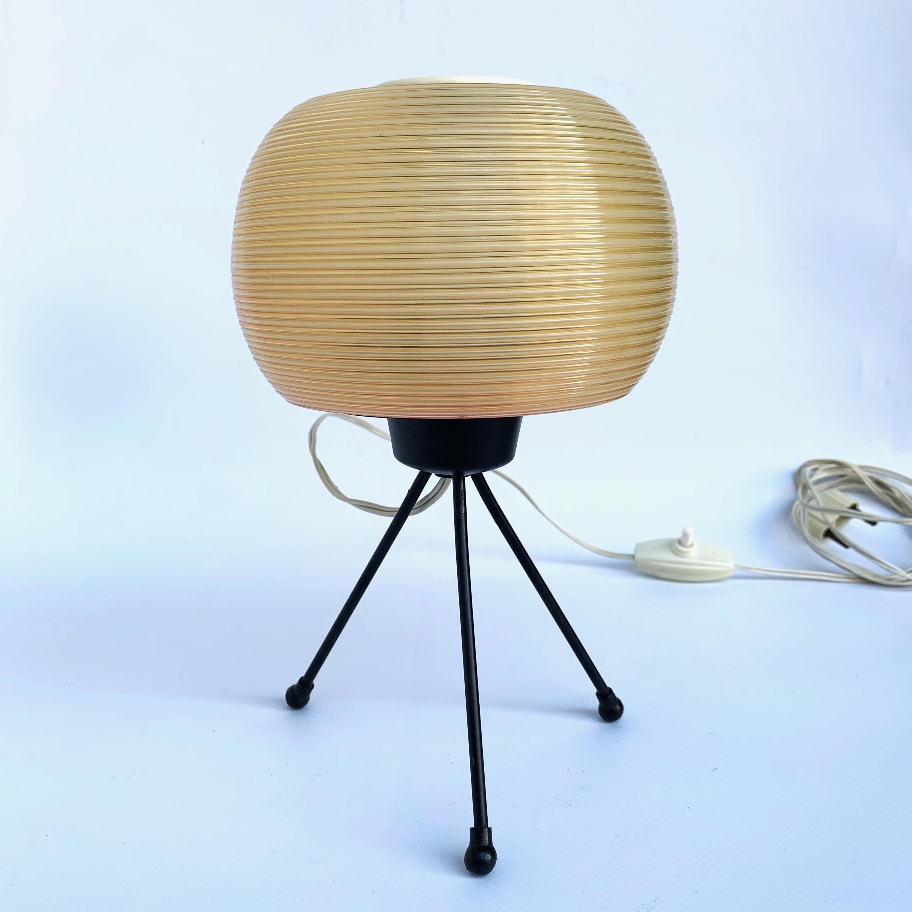 French Rotaflex Table Lamp, Disderot ARP Guariche Mortar Motte Design 1950s Table Lamp