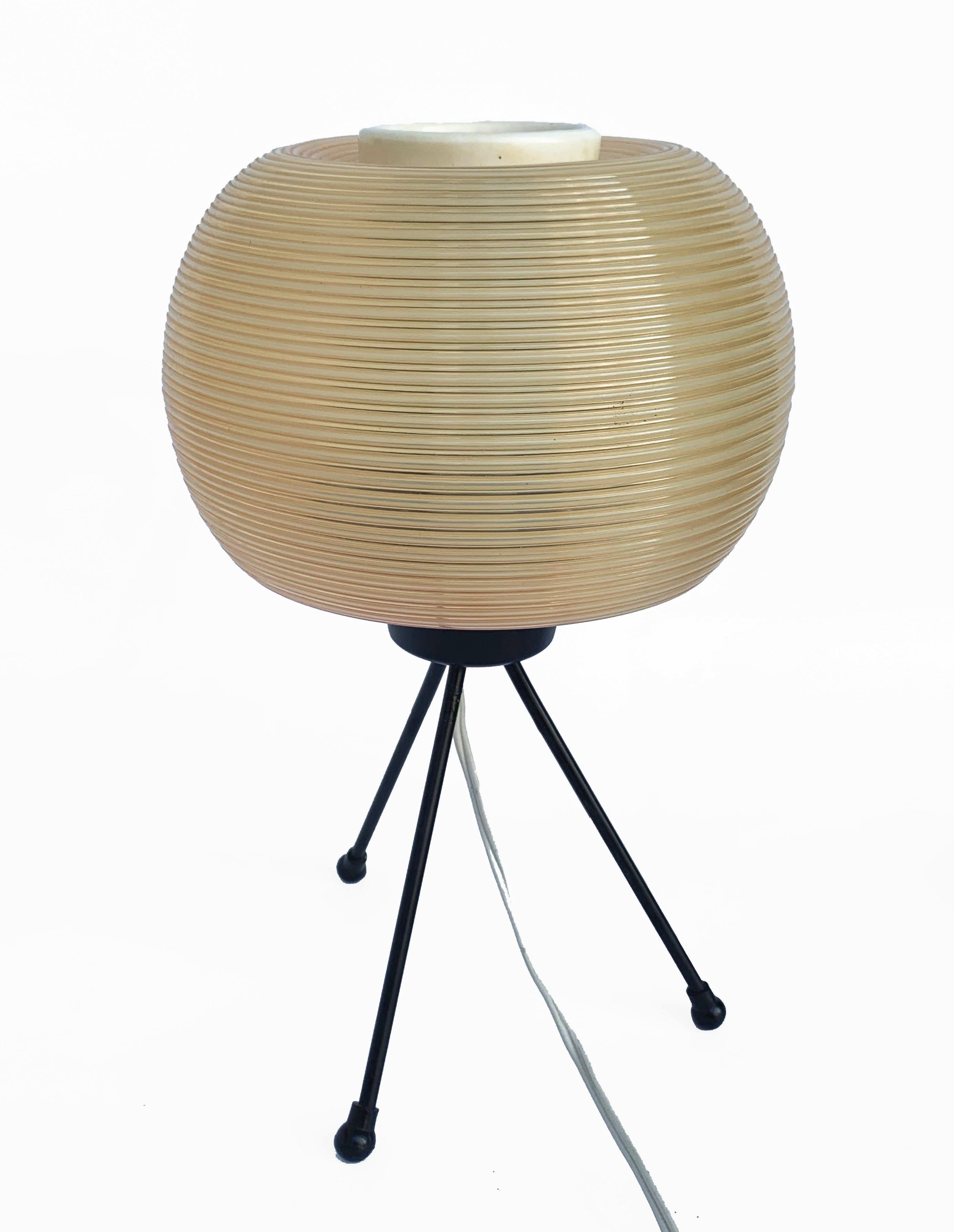Lacquered Rotaflex Table Lamp, Disderot ARP Guariche Mortar Motte Design 1950s Table Lamp