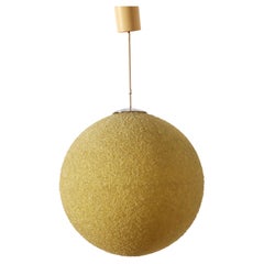 Used Rotaflex XL cream Sugar Ball Hanging Lamp - 60s Design
