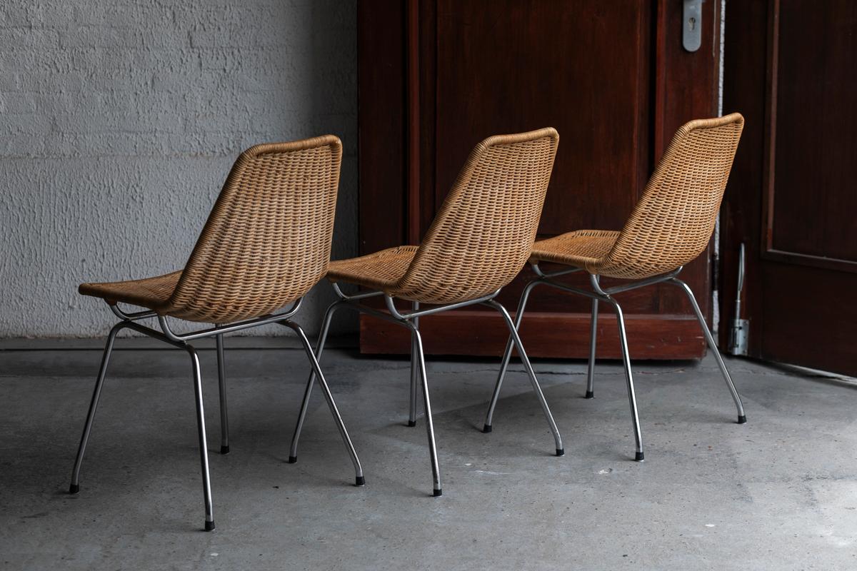 Rotanhuis Set of 6 Rattan Dining Chairs, Dutch design, 1960s 4