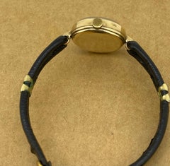 Rotary 9K Yellow Gold Swiss Manual 21 jewels Single Lug Cocktail Ladies' Watch