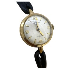 Vintage Rotary 9K Yellow Gold Swiss Manual 21 jewels Single Lug Cocktail Ladies' Watch