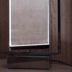 Rotatable Bedside and Table Lamp in Brass with Polycarbonate Gems