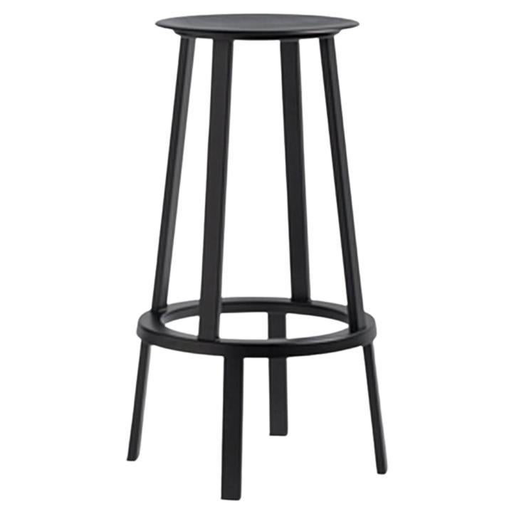 Revolver Bar Stool, Rotatable High, Black, by Leon Ransmeier for Hay For Sale