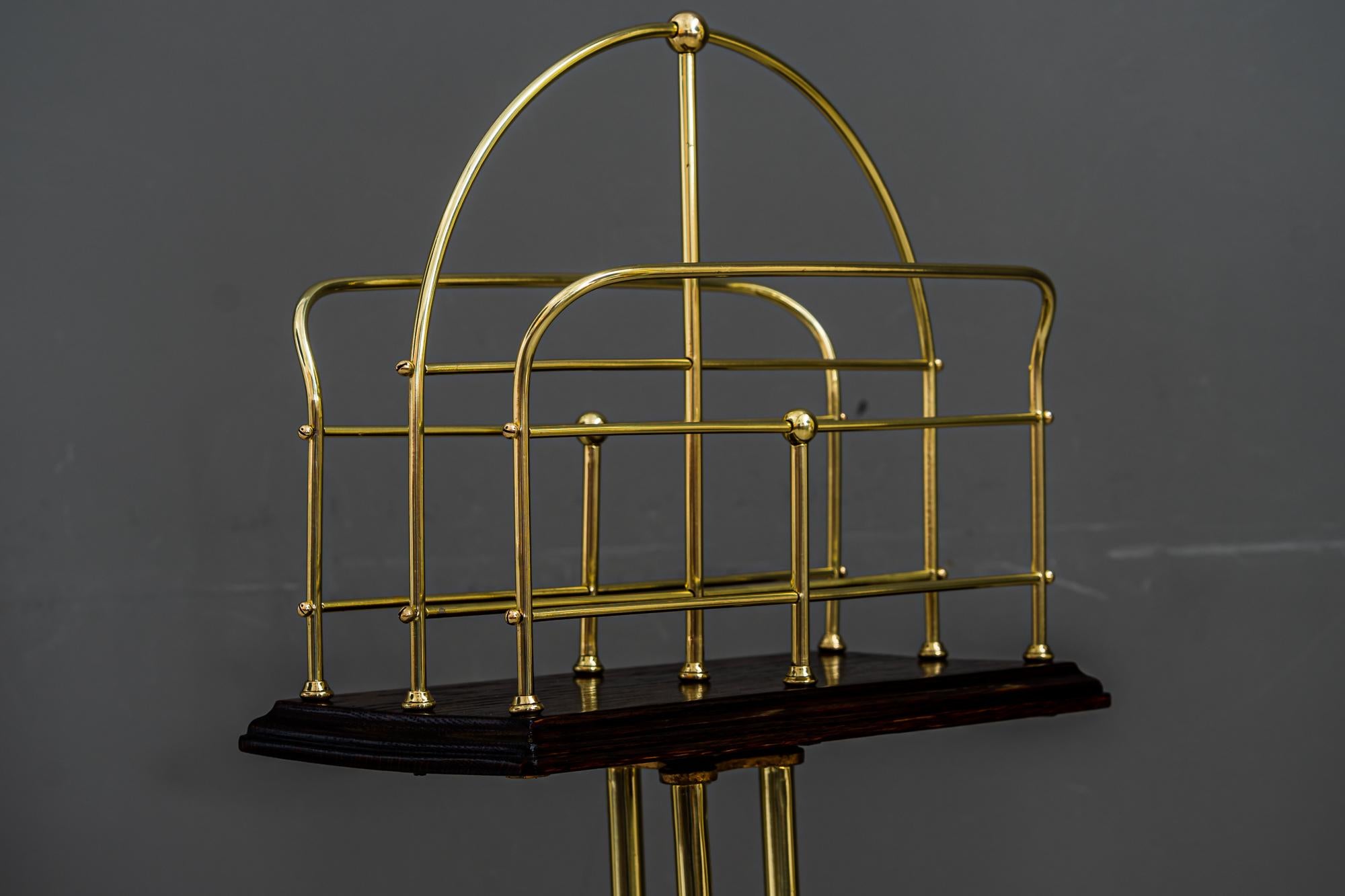 Lacquered Rotatable Magzine Rack Vienna around 1920s For Sale