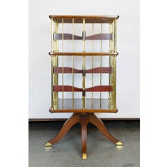 Rotatable Side Stand, Vienna, circa 1910, Mahogany and Brass , Art Nouveau