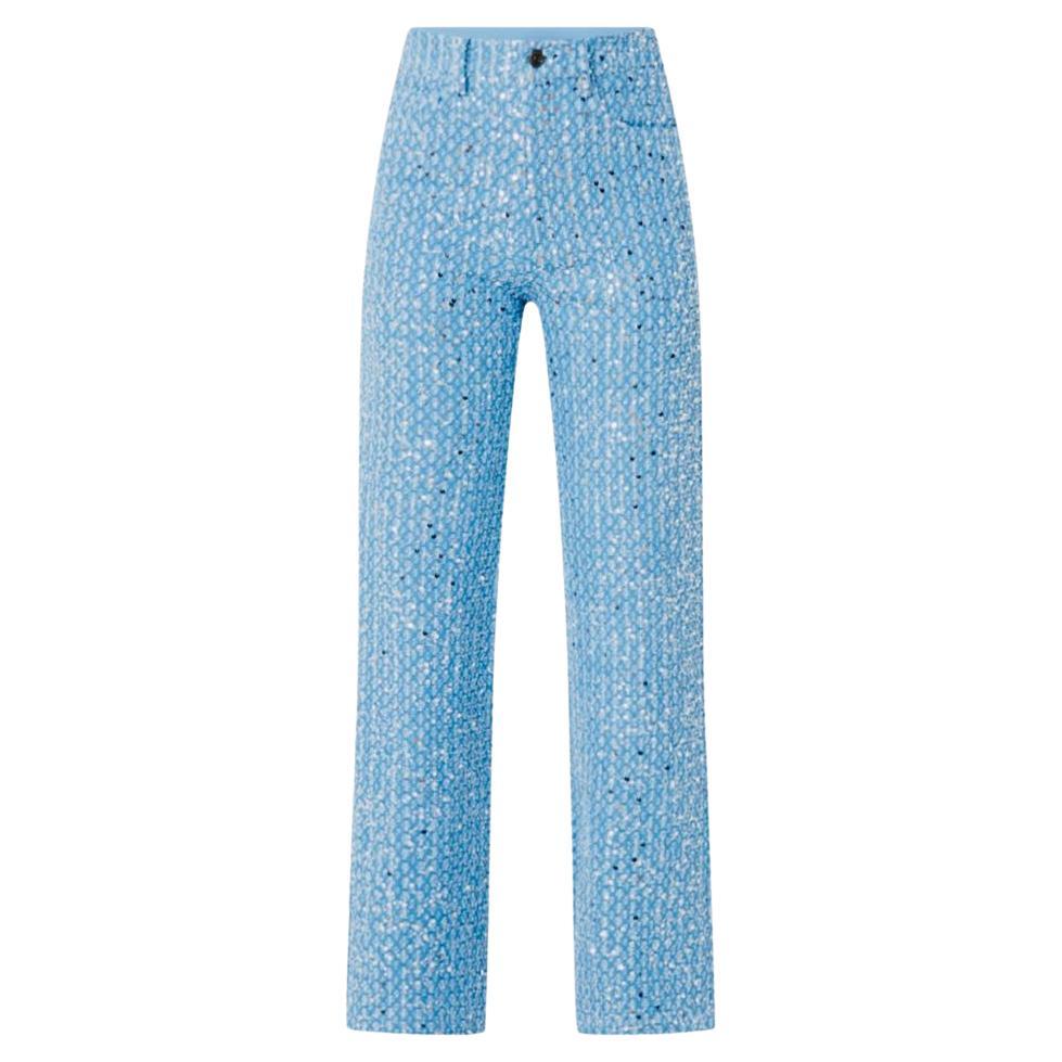 Rotate Birger Christensen Sequined Embellished Cotton Trousers