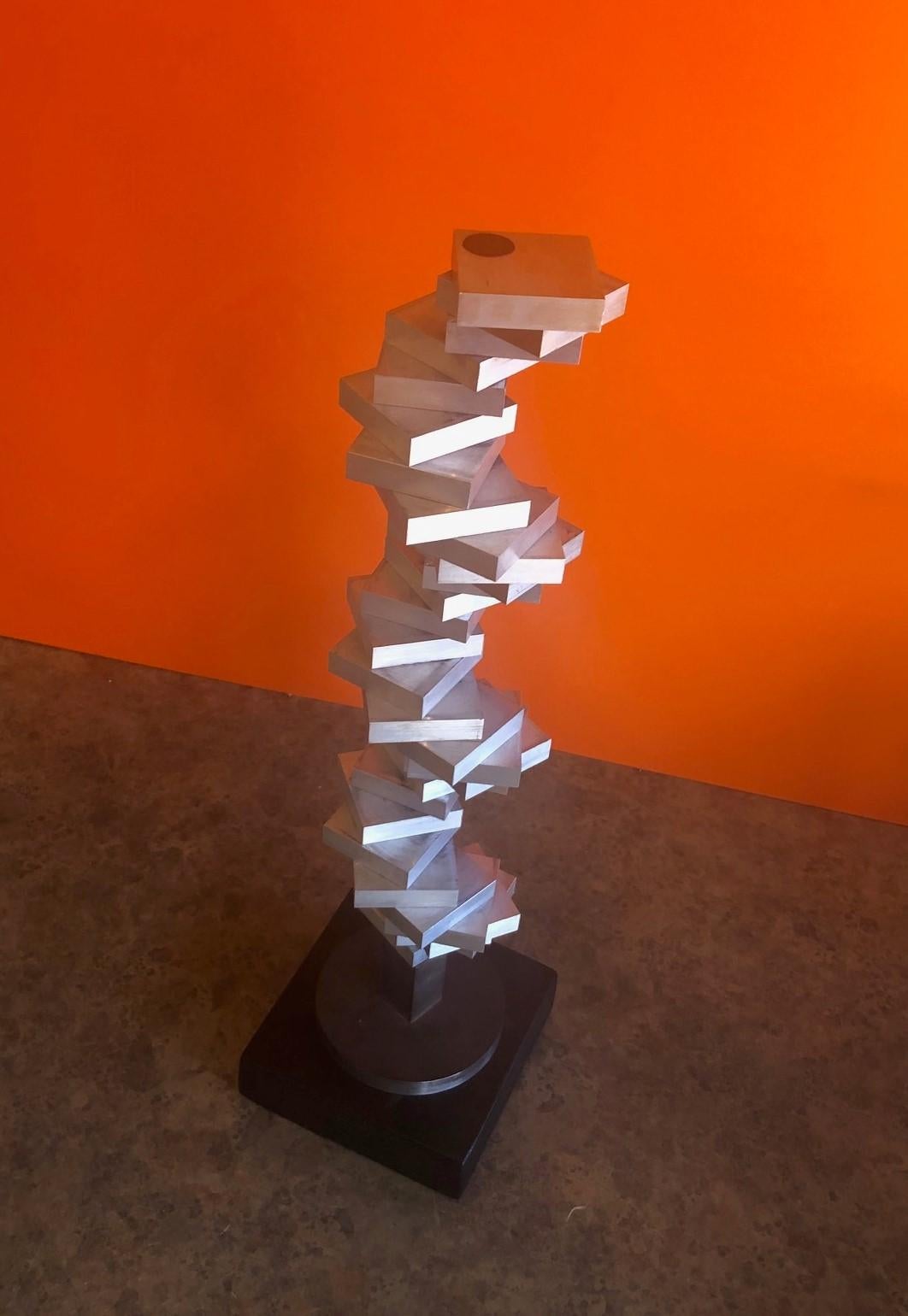 Rotating Abstract Sculpture from the Minimax-Stax Series by Aristides Demetrios 3