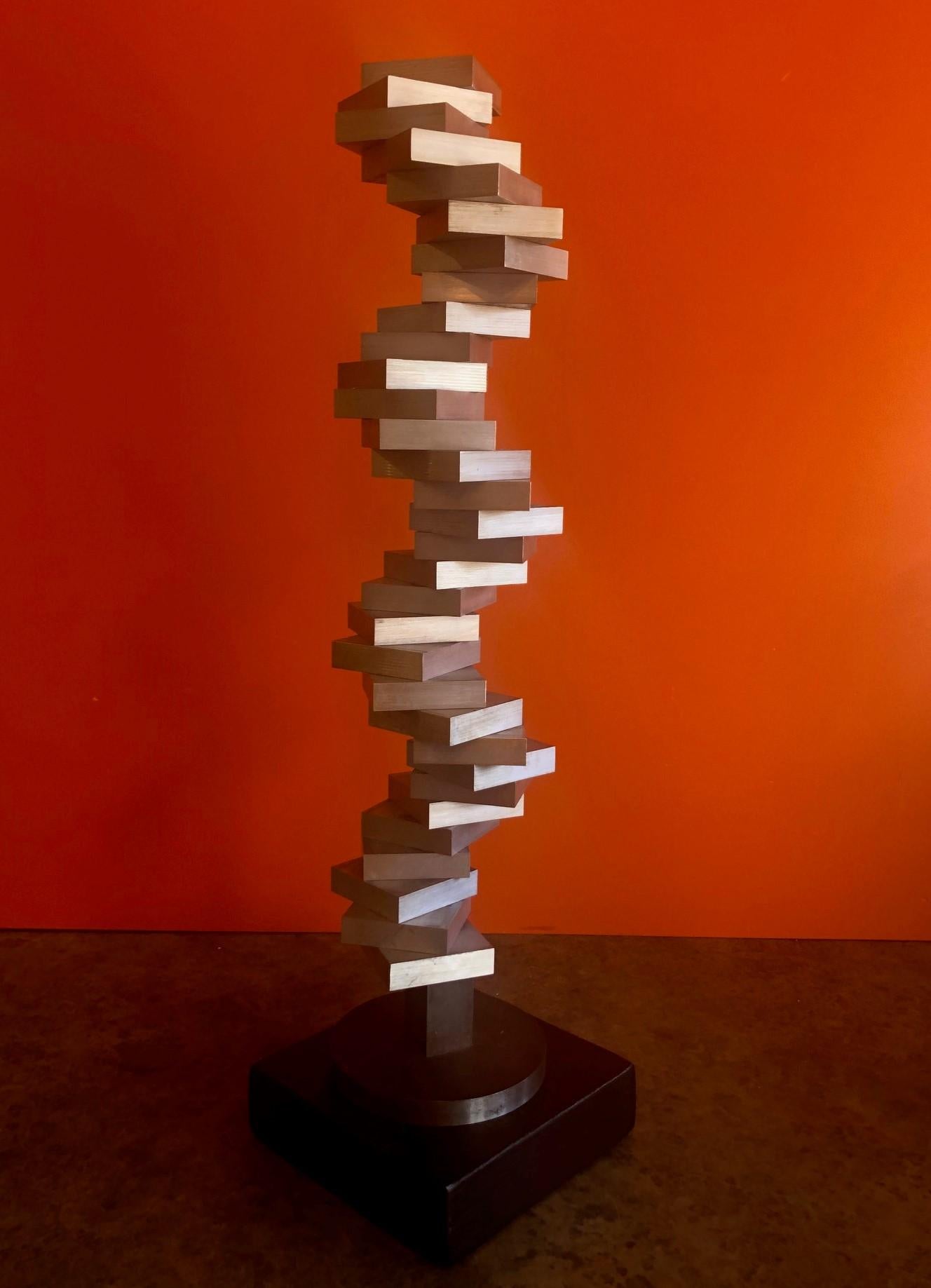 American Rotating Abstract Sculpture from the Minimax-Stax Series by Aristides Demetrios