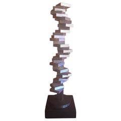 Retro Rotating Abstract Sculpture from the Minimax-Stax Series by Aristides Demetrios