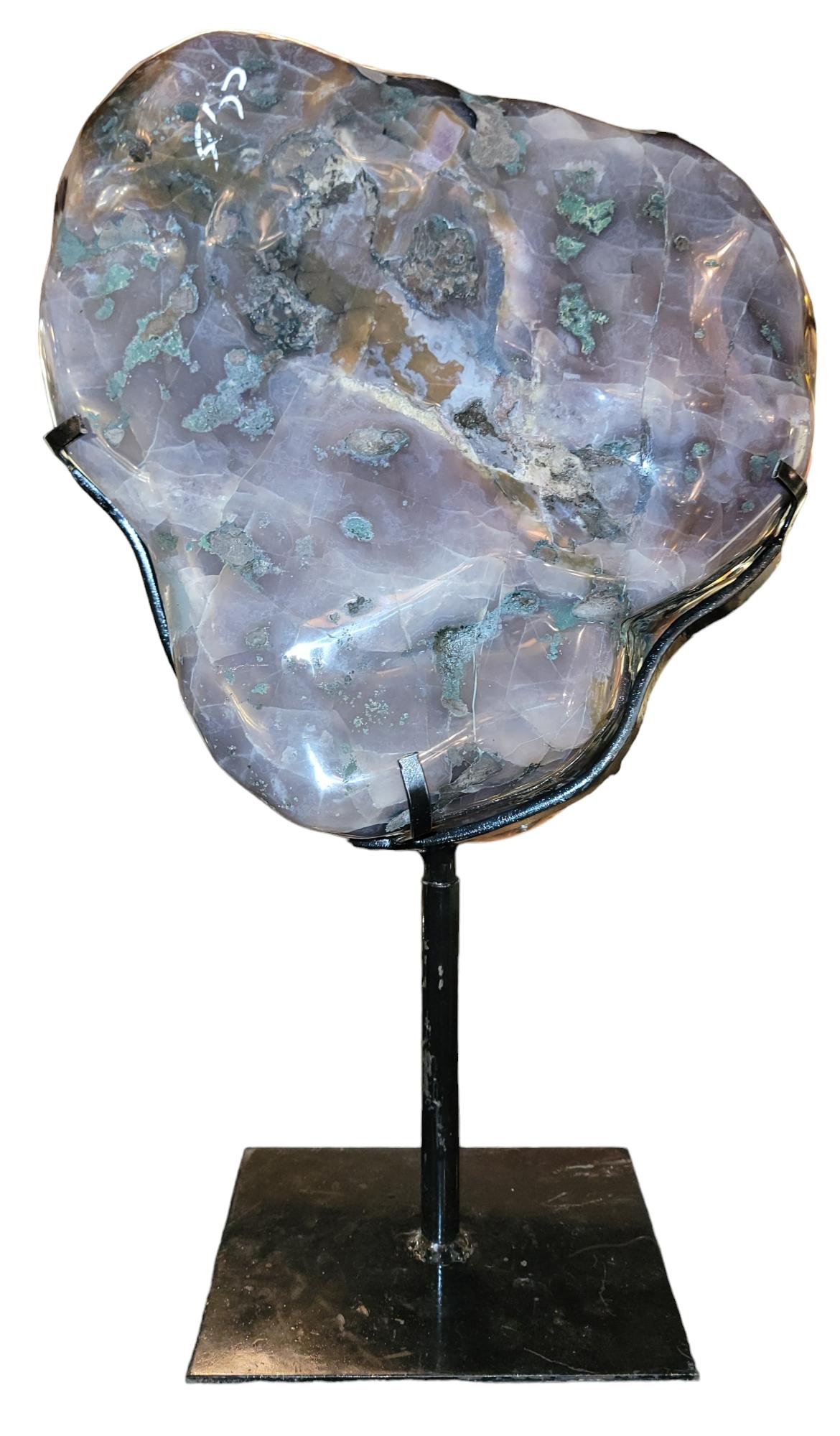 Geode rotatif avec cristaux d'améthyste Bon état - En vente à Pasadena, CA