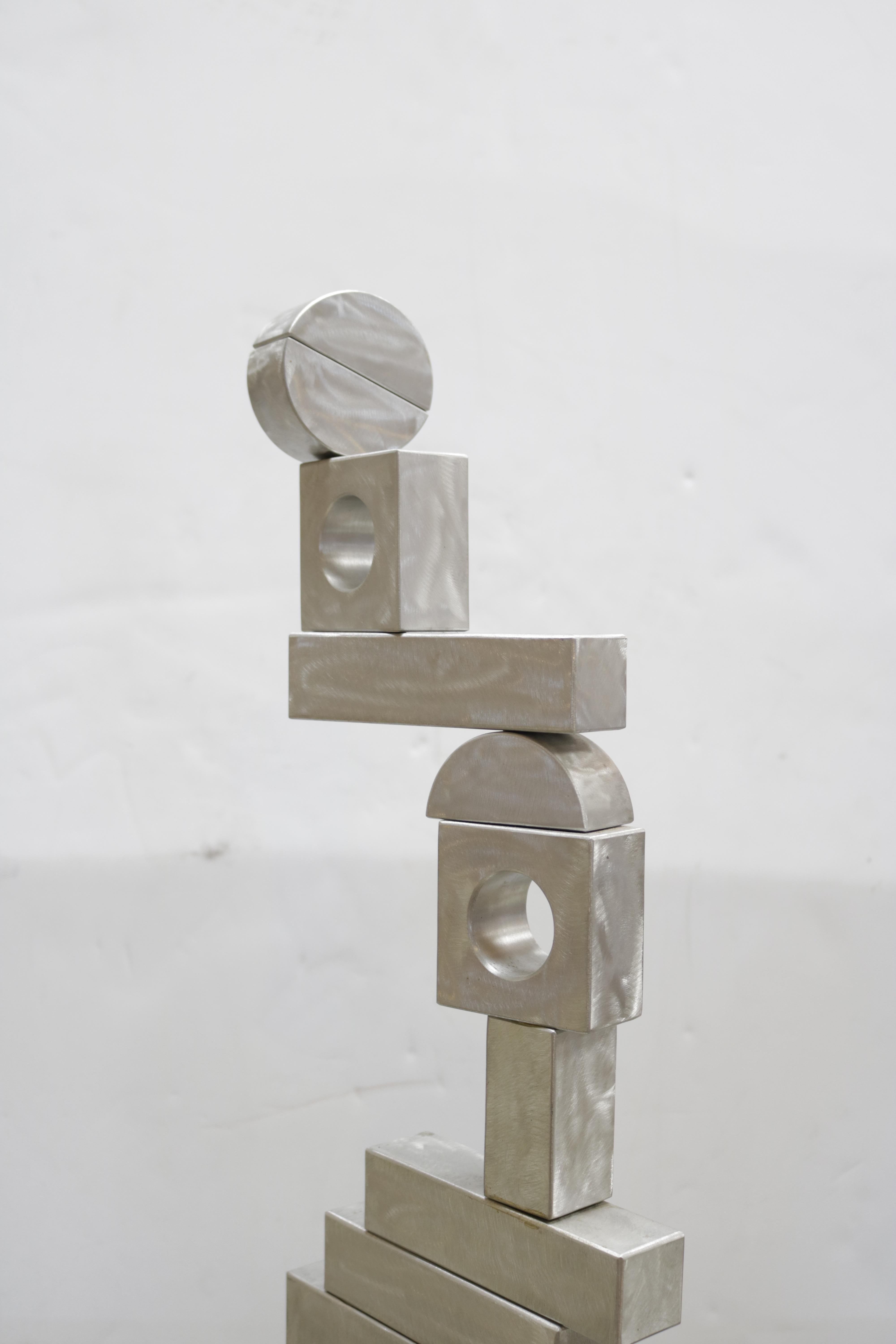 Rotating Aluminum Abstract Sculpture #2 1
