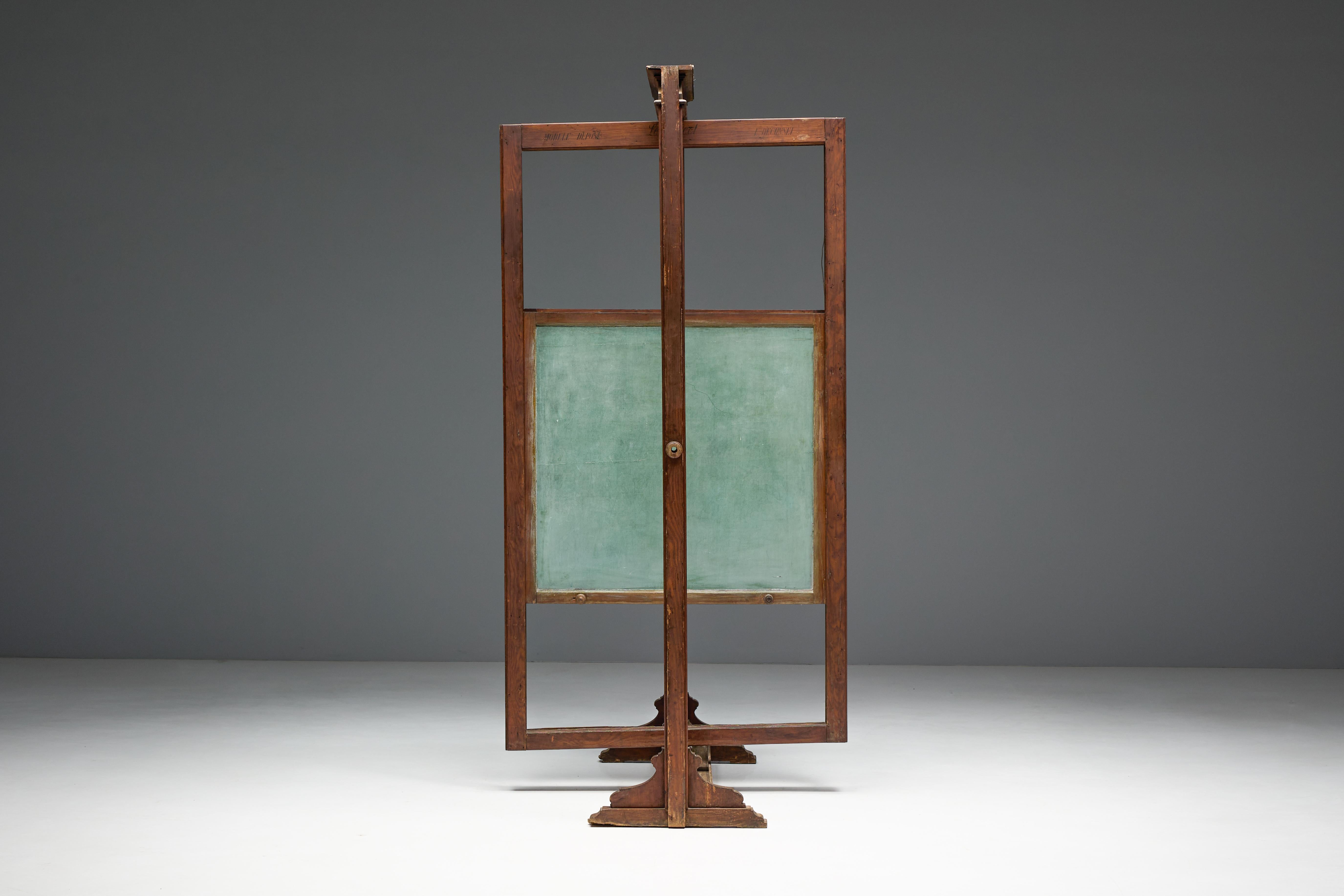 20ième siècle Tableau d'école ancien rotatif, France, début du 20e siècle en vente