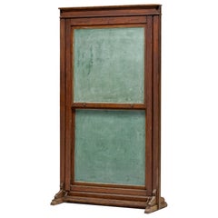 Rotating Antique School Chalkboard, France, Early 20th Century