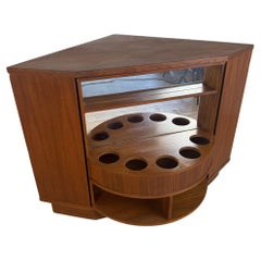 Rotating bar cabinet in teak, Denmark 1960