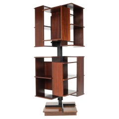 Rotating Bookcase "Centro" by Claudio Salocchi, Italy, 1960s