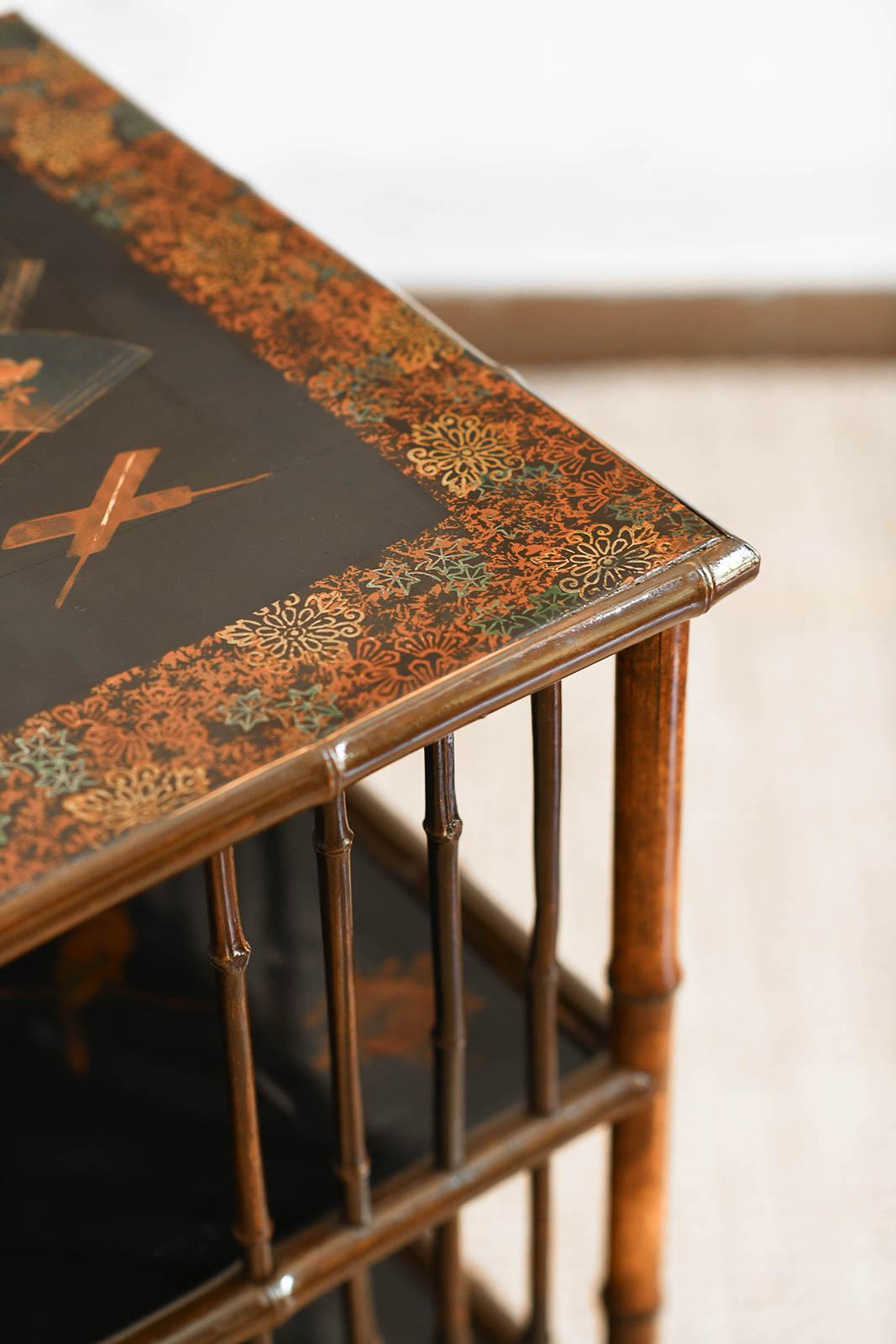 Rotating Bookshelf, in the Style of Maison Perret & Vibert, France Late 19th c. In Good Condition In Roma, RM