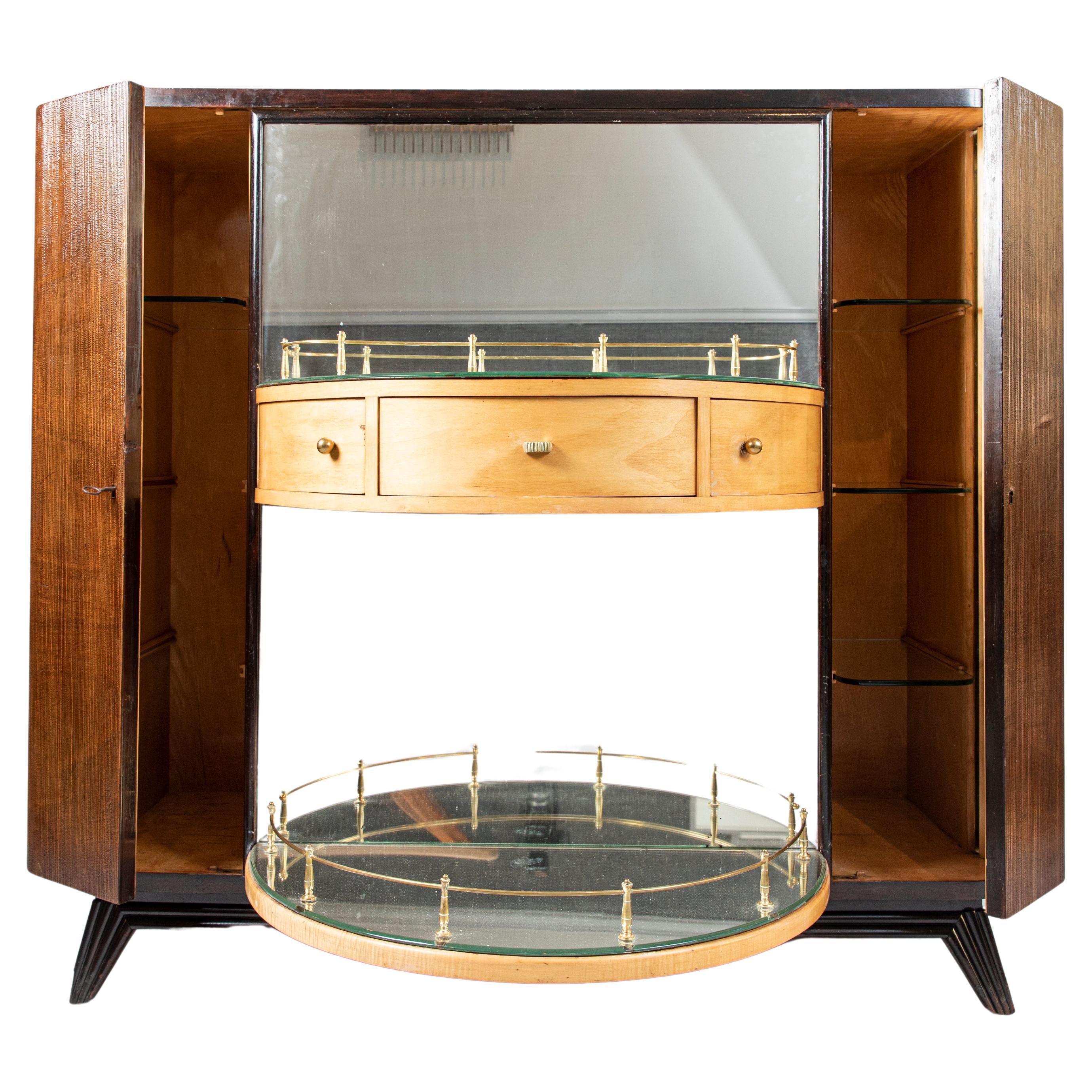 Rotating Cabinet , unique piece with the Expertise of Fondazione Borsani Archive For Sale