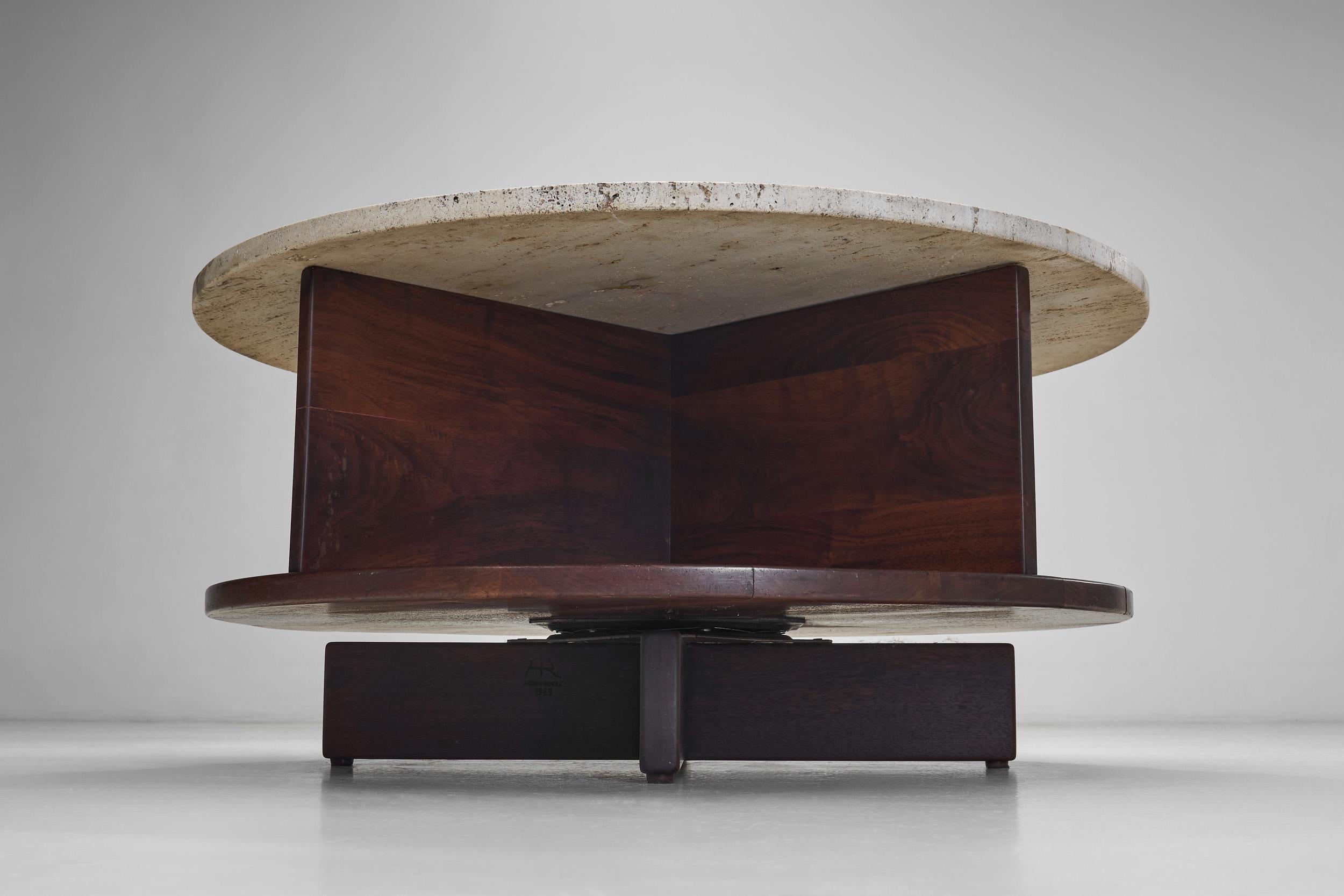 Rotating Coffee Table by Arden Riddle, United States 1969 4