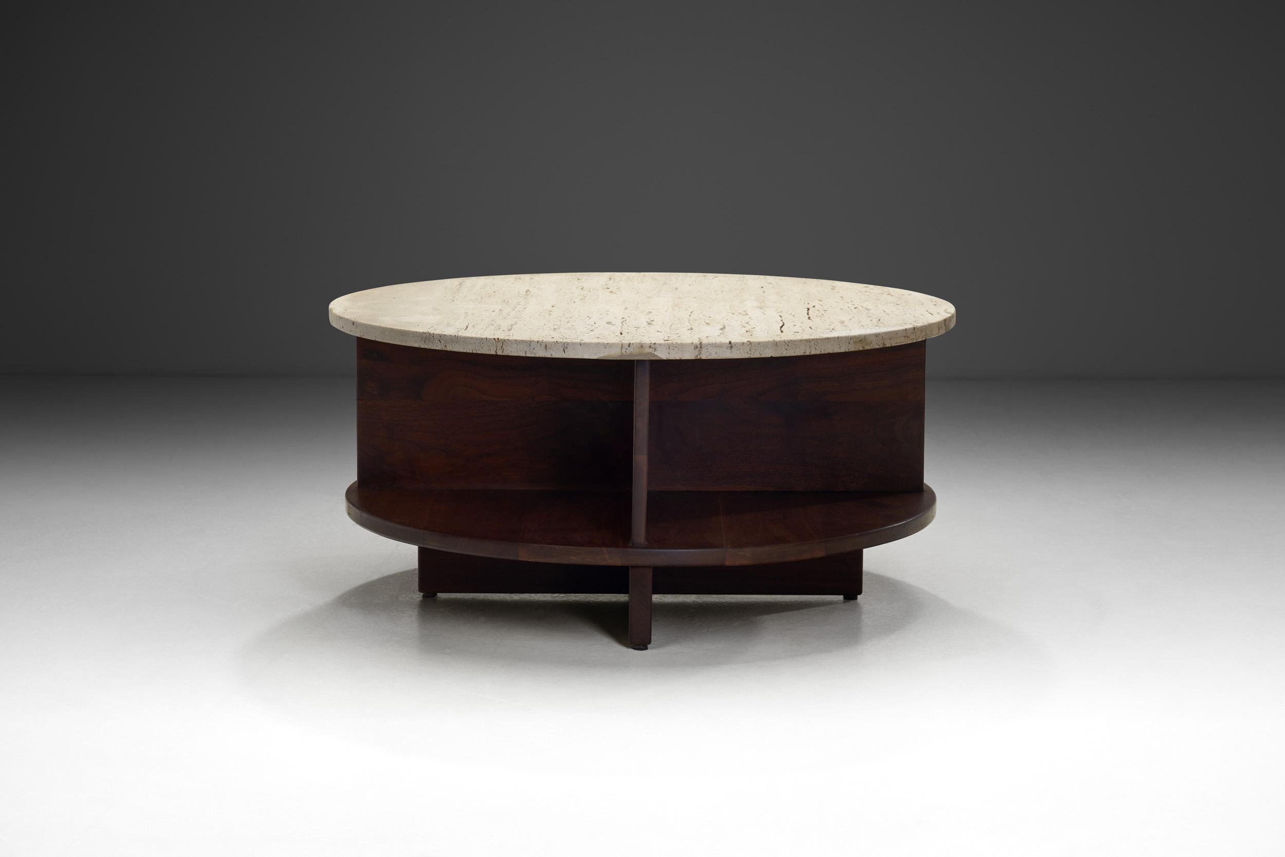 Mid-Century Modern Rotating Coffee Table by Arden Riddle, United States 1969