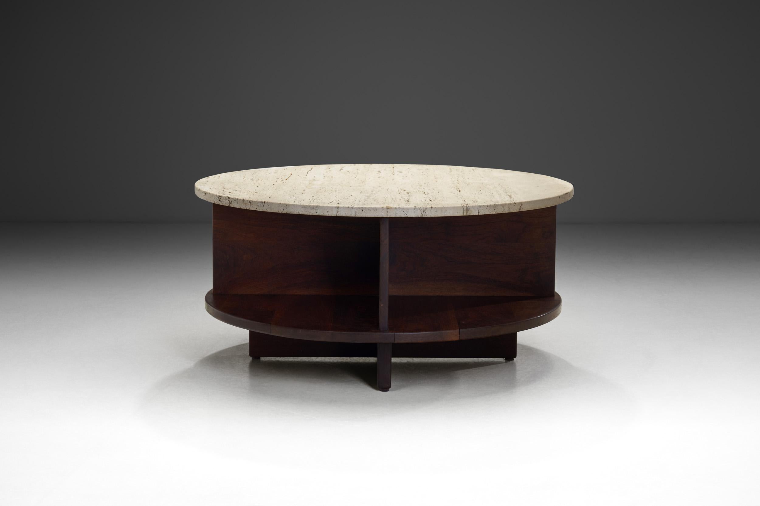 Rotating Coffee Table by Arden Riddle, United States 1969 In Good Condition In Utrecht, NL