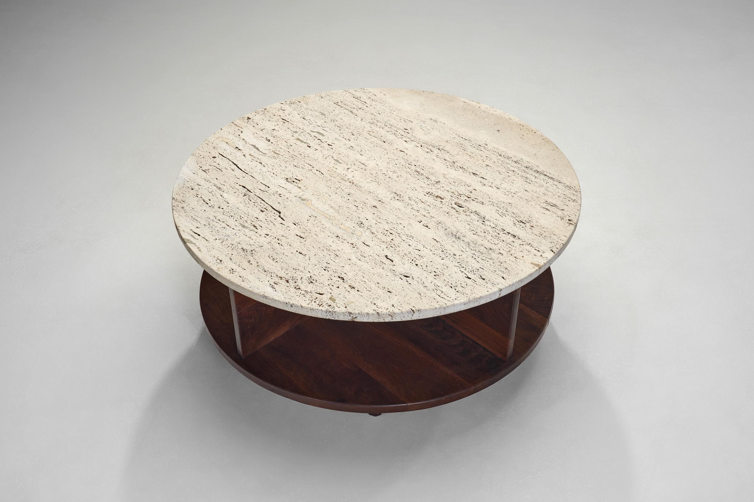 Mid-20th Century Rotating Coffee Table by Arden Riddle, United States 1969