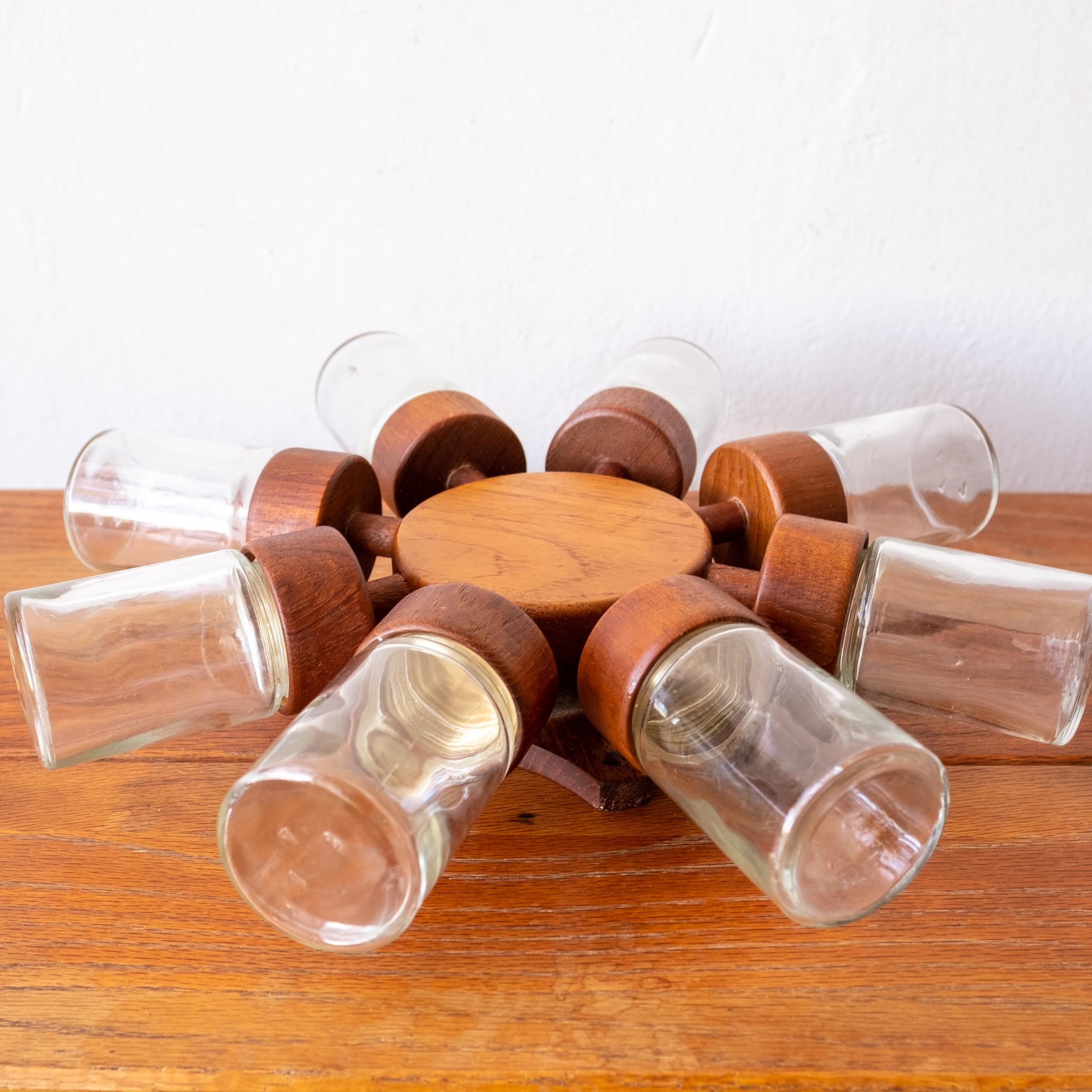 mid century spice rack