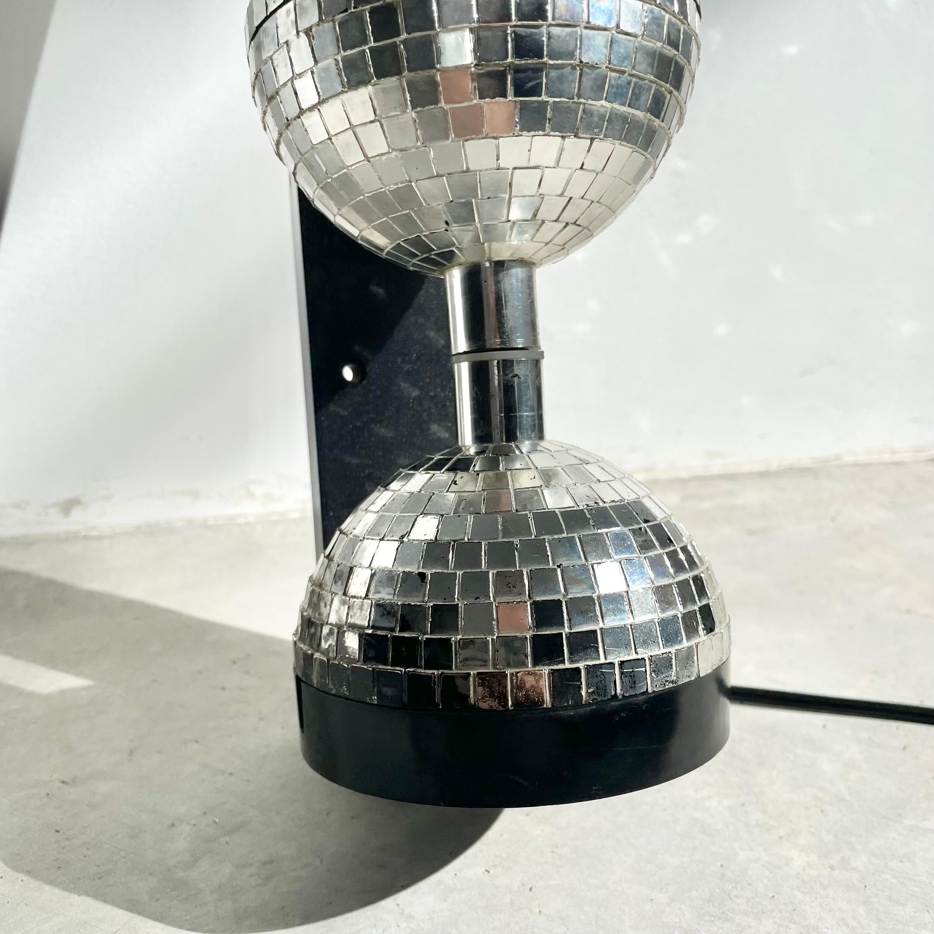 Late 20th Century Rotating Disco Ball Wall Mount, 1970s USA