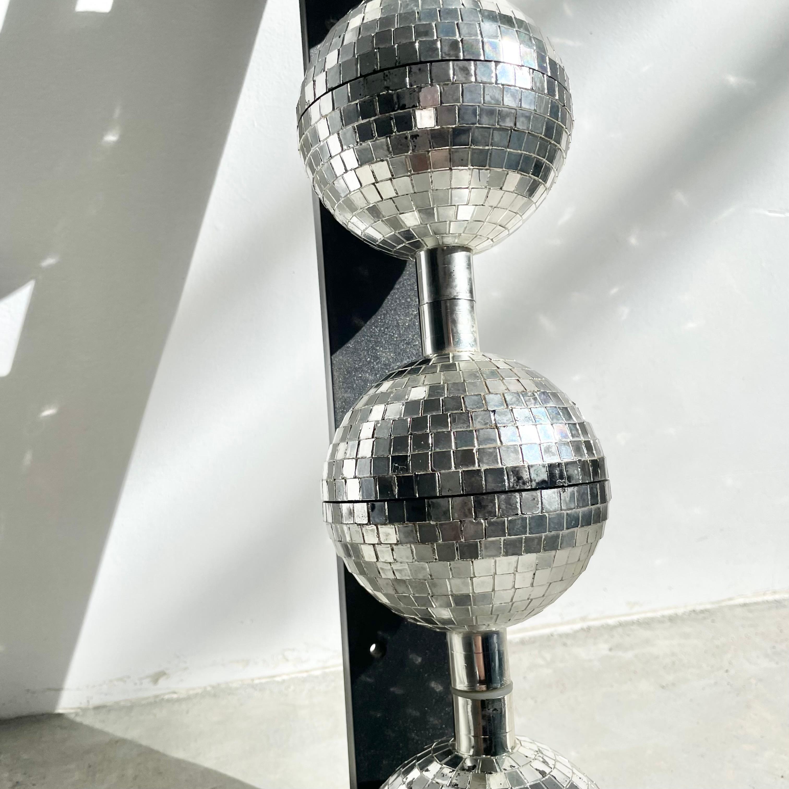 Plastic Rotating Disco Ball Wall Mount, 1970s USA