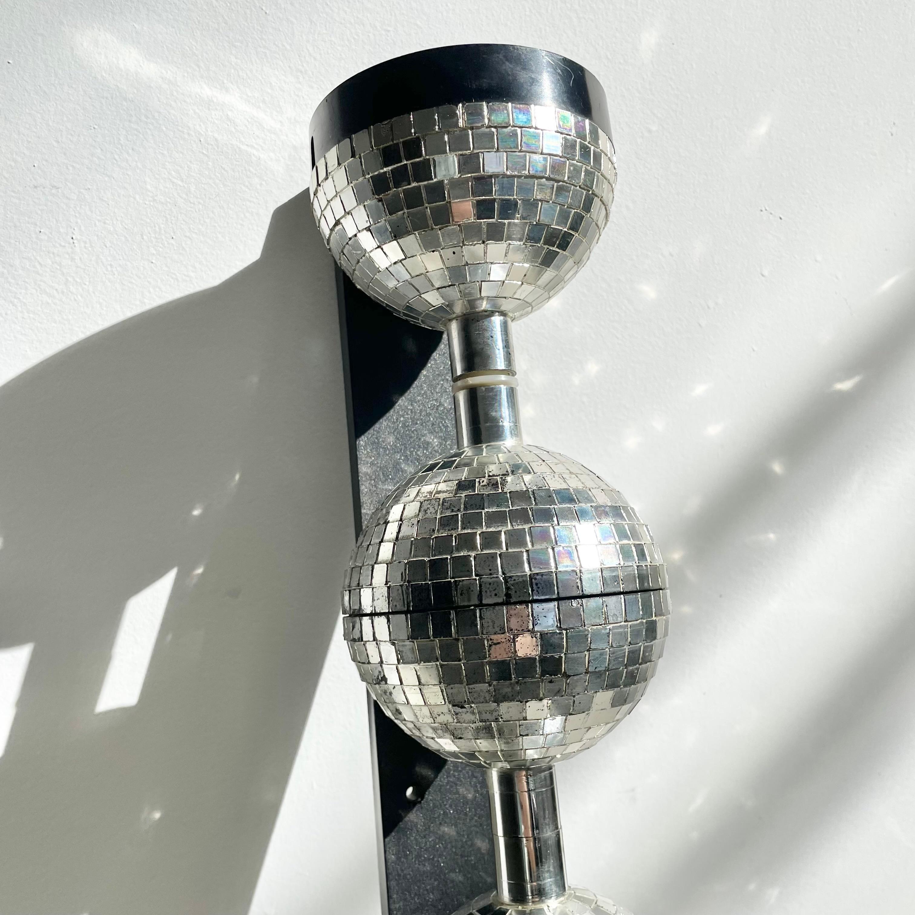 Rotating Disco Ball Wall Mount, 1970s USA 2