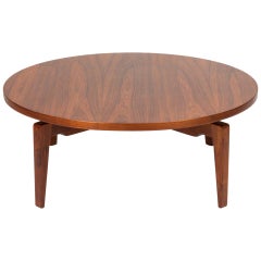 Vintage Rotating “Lazy Susan” Coffee Table by Jens Risom