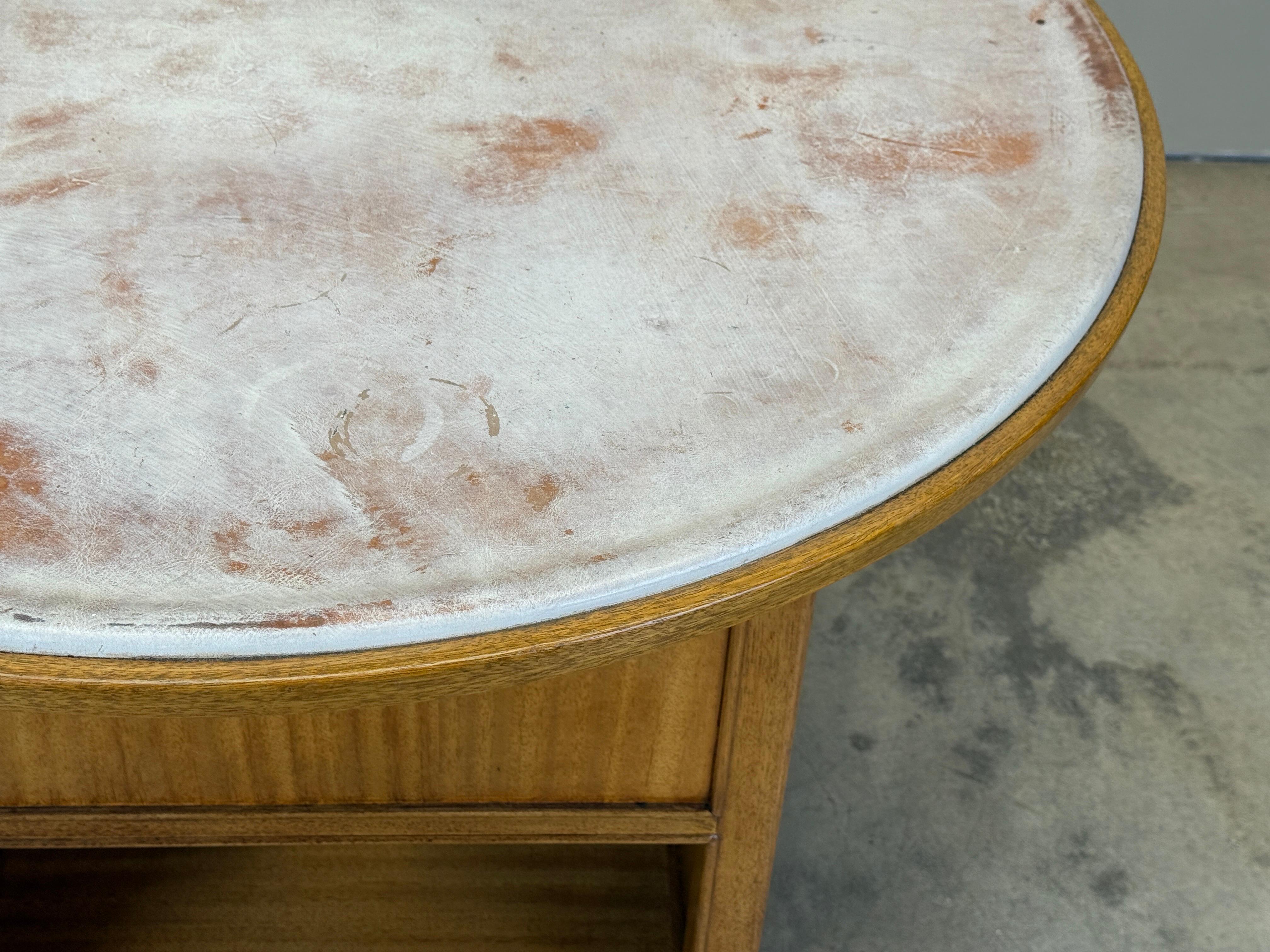 Mesa giratoria de biblioteca de Edward Wormley para Dunbar Caoba en venta