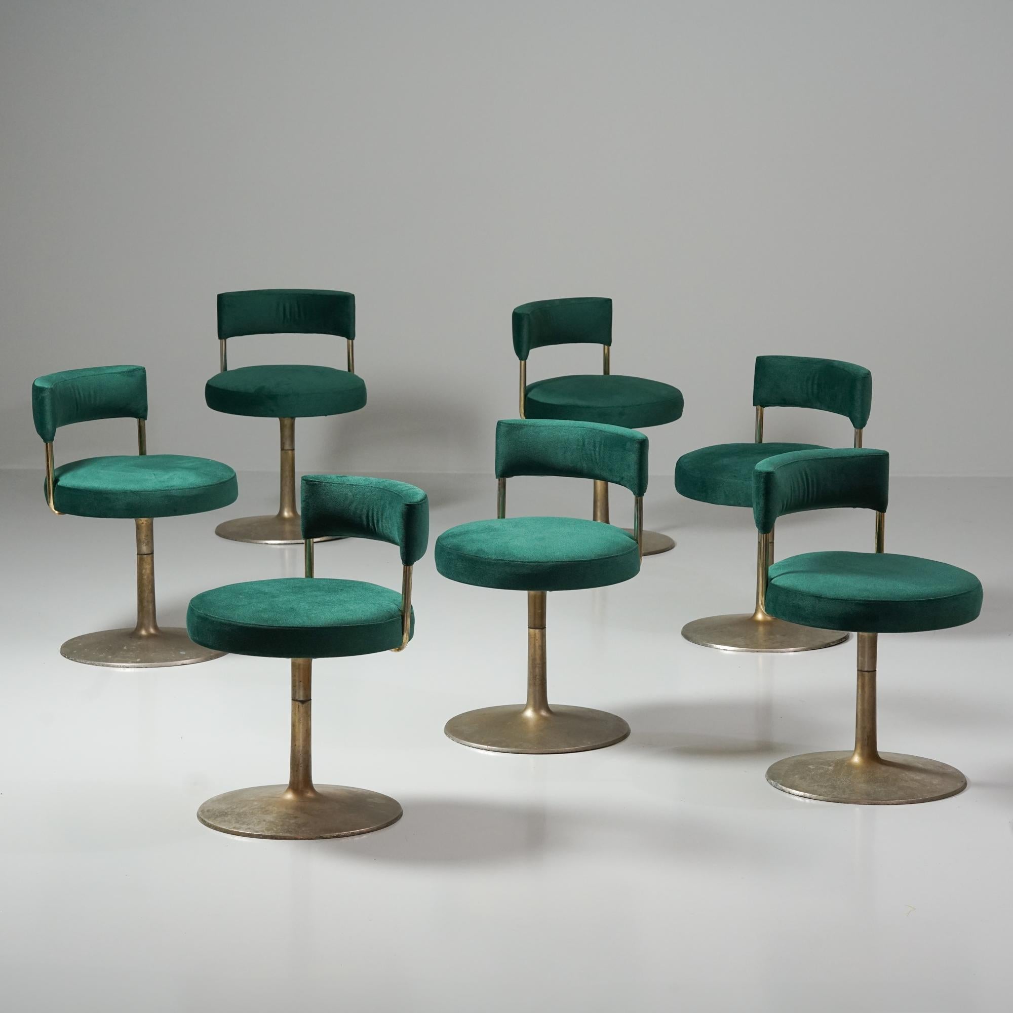 Métal Fauteuils de salon rotatifs, 1970 en vente