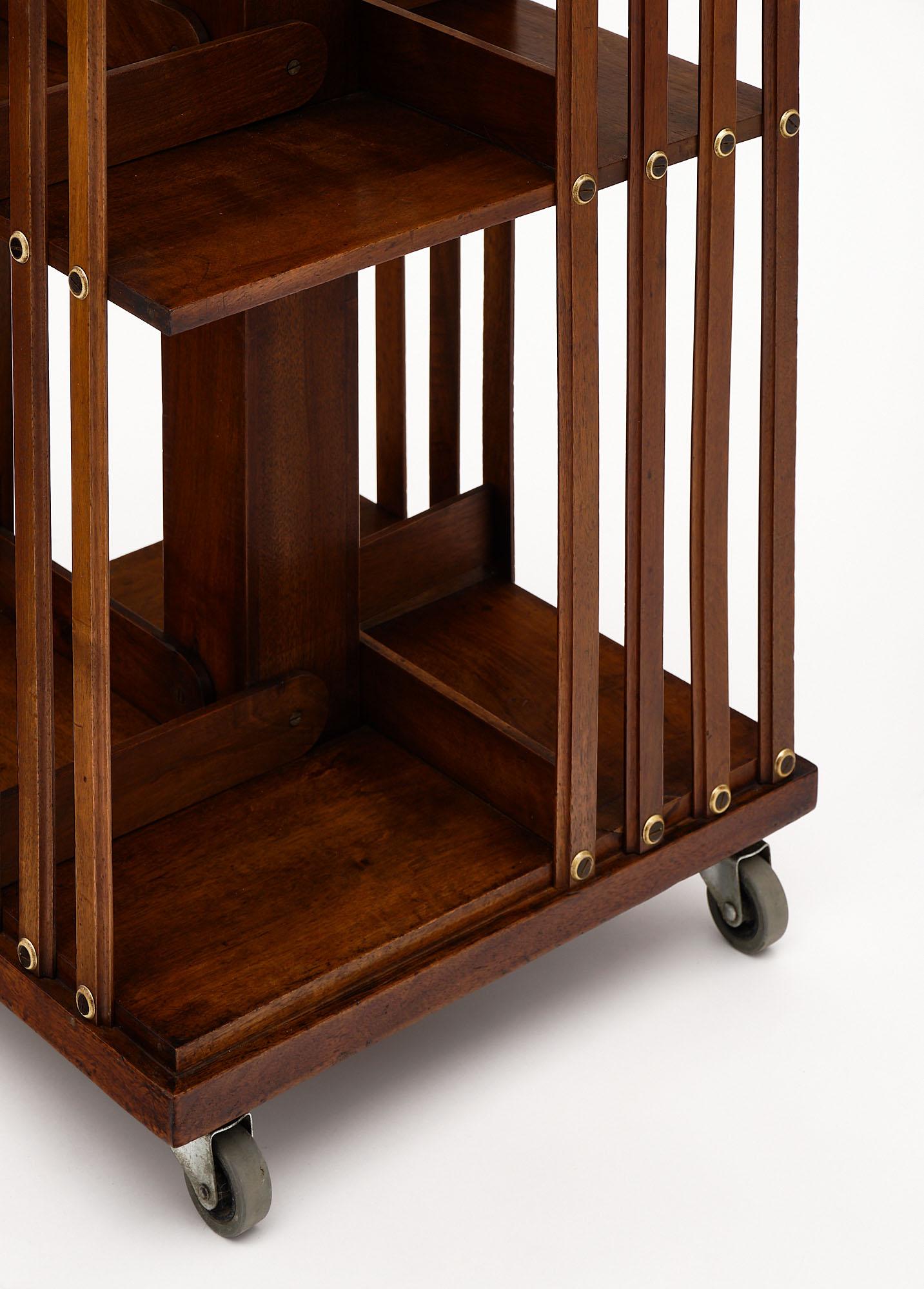 French Rotating Mid-Century Bookcase
