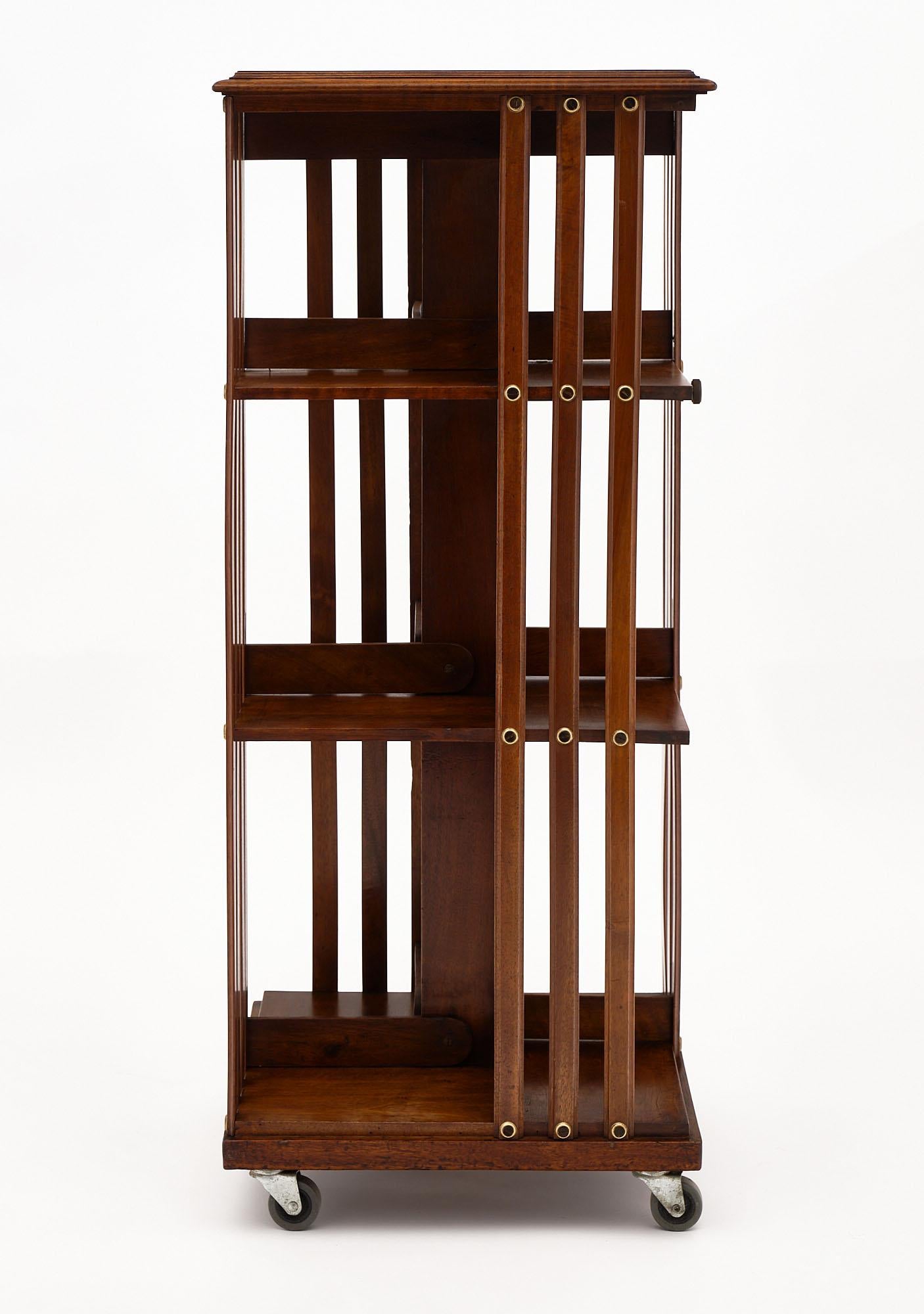 Mid-20th Century Rotating Mid-Century Bookcase