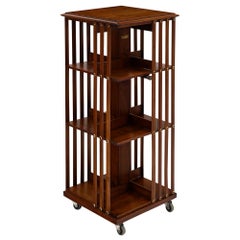 Vintage Rotating Mid-Century Bookcase